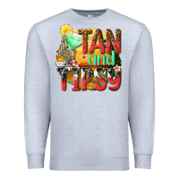 Heather Grey tan and tipsy Premium Sweatshirt - texasbilliewilder