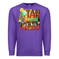 Purple tan and tipsy Premium Sweatshirt - texasbilliewilder