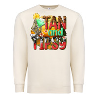 Sandshell tan and tipsy Premium Sweatshirt - texasbilliewilder