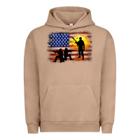 Pigment Burro american flag soldier sunset Urban Hoodie - JahusDesignShop
