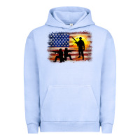 Pigment Grape Ice american flag soldier sunset Urban Hoodie - JahusDesignShop