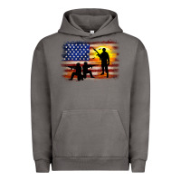 Pigment Tornado american flag soldier sunset Urban Hoodie - JahusDesignShop