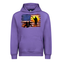 Tulip american flag soldier sunset Urban Hoodie - JahusDesignShop