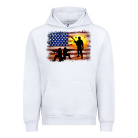 White american flag soldier sunset Urban Hoodie - JahusDesignShop