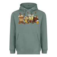 Sage beer coffee cups Heavyweight Hoodie - texasbilliewilder