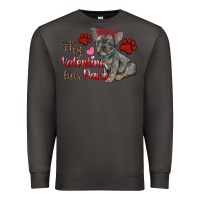 Smoke my valentine has paws french bulldog Premium Sweatshirt - RanaPortraitStore