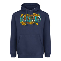 Navy blessed Heavyweight Hoodie - texasbilliewilder