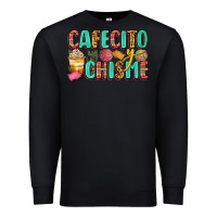 Black cafecito y chisme Premium Sweatshirt - Zillion Design Studio