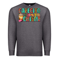 Charcoal Heather cafecito y chisme Premium Sweatshirt - Zillion Design Studio