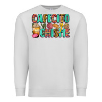 Dove Grey cafecito y chisme Premium Sweatshirt - Zillion Design Studio