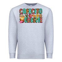 Heather Grey cafecito y chisme Premium Sweatshirt - Zillion Design Studio