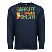 Navy cafecito y chisme Premium Sweatshirt - Zillion Design Studio
