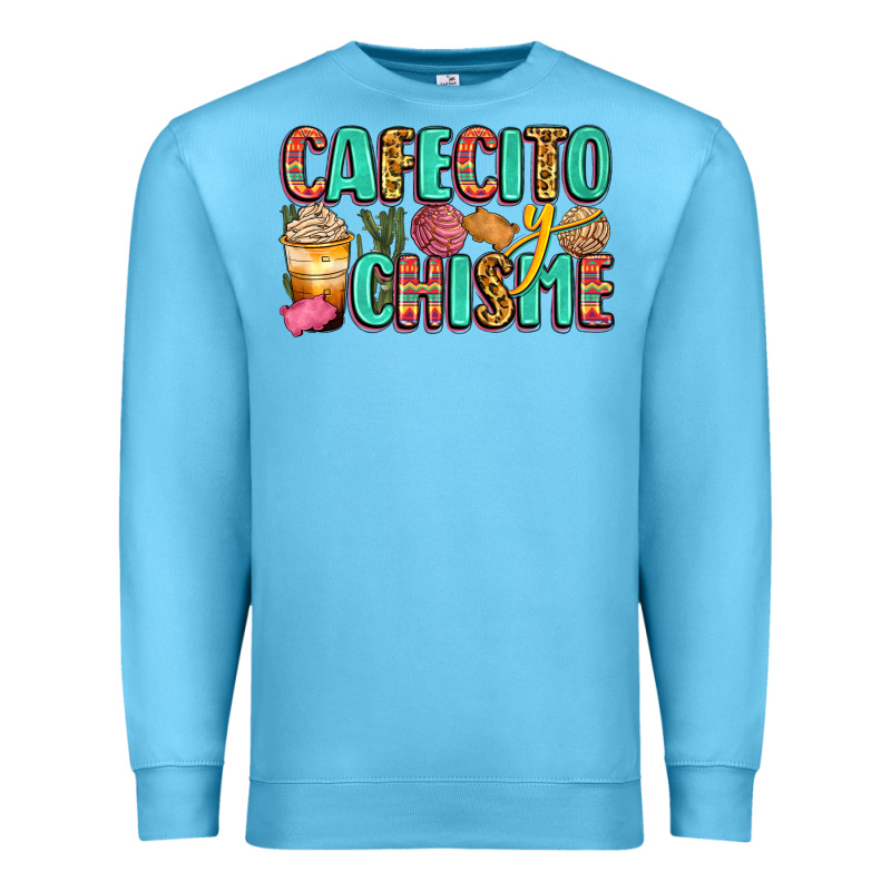 Cafecito Y Chisme Premium Sweatshirt by Zillion Design Studio | Teevron