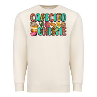 Sandshell cafecito y chisme Premium Sweatshirt - Zillion Design Studio