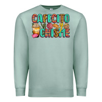 Seafoam cafecito y chisme Premium Sweatshirt - Zillion Design Studio