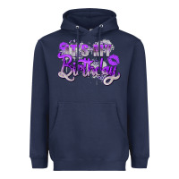 Navy purple its my birthday Heavyweight Hoodie - Zillion Design Studio