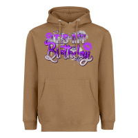 Toasted Coconut purple its my birthday Heavyweight Hoodie - Zillion Design Studio