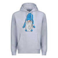 Heather Grey winter gnome Premium Hoodie - JahusDesignShop