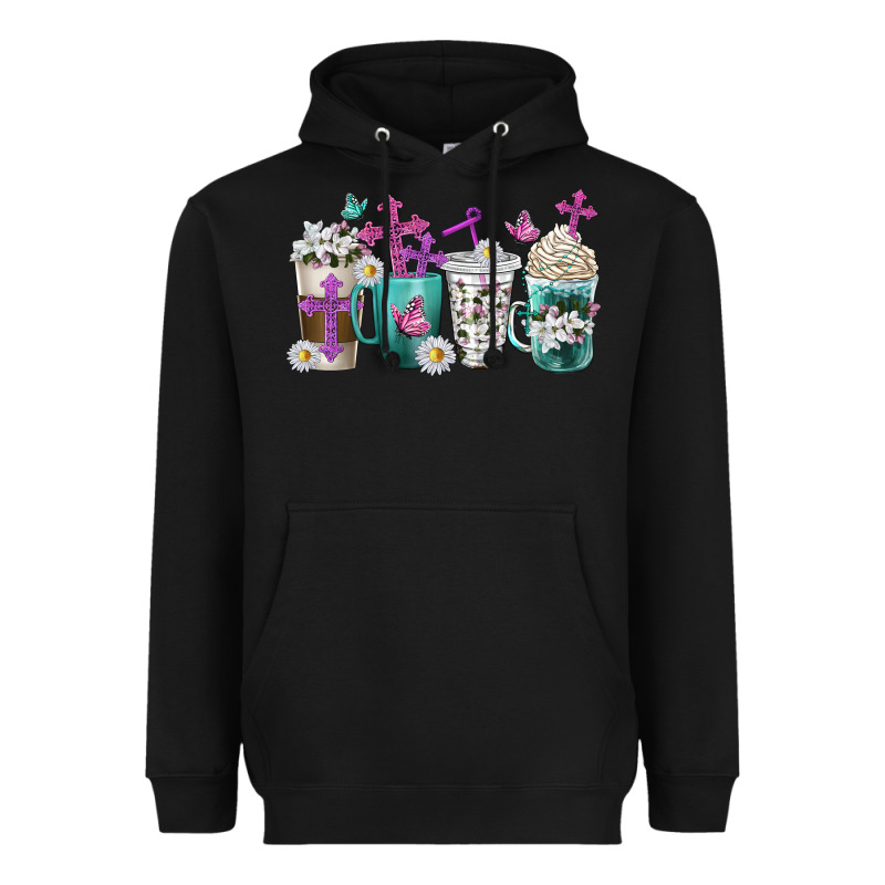 Blessed Coffee Cups Heavyweight Hoodie by texasbilliewilder | Teevron