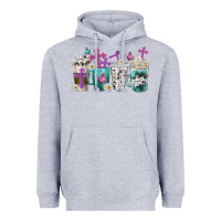 Heather Grey blessed coffee cups Heavyweight Hoodie - texasbilliewilder