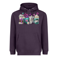 Plum blessed coffee cups Heavyweight Hoodie - texasbilliewilder