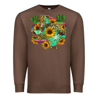Chestnut texas map Premium Sweatshirt - Zillion Design Studio