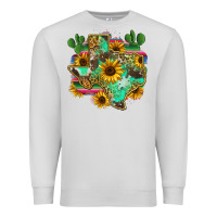 Dove Grey texas map Premium Sweatshirt - Zillion Design Studio