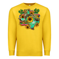 Lemon texas map Premium Sweatshirt - Zillion Design Studio
