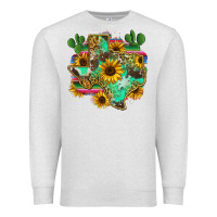 Oatmeal Heather texas map Premium Sweatshirt - Zillion Design Studio