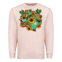 Pale Pink texas map Premium Sweatshirt - Zillion Design Studio