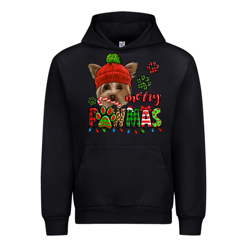 Merry Pawmas Christmas Yorkie Urban Hoodie by Jasminsmagicworld | Teevron