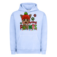 Pigment Grape Ice merry pawmas christmas yorkie Urban Hoodie - Jasminsmagicworld