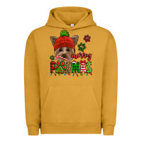 Pigment Peanut Butter merry pawmas christmas yorkie Urban Hoodie - Jasminsmagicworld