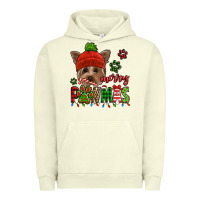 Pigment Pistachio merry pawmas christmas yorkie Urban Hoodie - Jasminsmagicworld