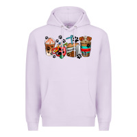 Dogs Coffee Cups Premium Hoodie | Teevron
