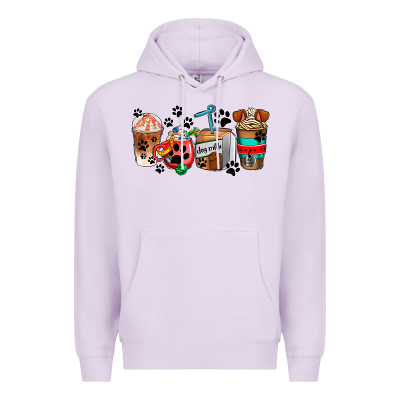 Dogs Coffee Cups Premium Hoodie by AdoDesignShop | Teevron