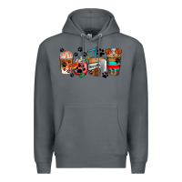 Rock dogs coffee cups Premium Hoodie - AdoDesignShop