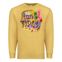 Antique Gold tan tipsy summer Premium Sweatshirt - texasbilliewilder