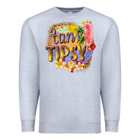 Heather Grey tan tipsy summer Premium Sweatshirt - texasbilliewilder