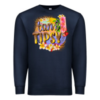 Navy tan tipsy summer Premium Sweatshirt - texasbilliewilder
