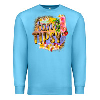 Ocean Blue tan tipsy summer Premium Sweatshirt - texasbilliewilder
