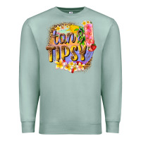 Seafoam tan tipsy summer Premium Sweatshirt - texasbilliewilder