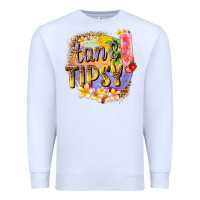 White tan tipsy summer Premium Sweatshirt - texasbilliewilder