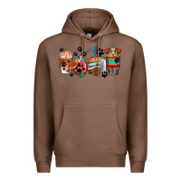Chestnut dogs coffee cups Premium Hoodie - AdoDesignShop