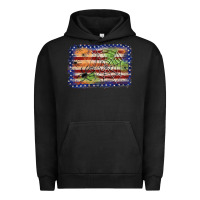 Pigment Black American flag halloween background Urban Hoodie - JahusDesignShop