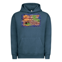 Pigment Midnight Navy American flag halloween background Urban Hoodie - JahusDesignShop