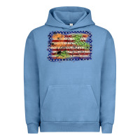 Pigment Pebble Blue American flag halloween background Urban Hoodie - JahusDesignShop