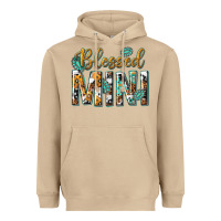Mushroom blessed mini with leopard and aztec Heavyweight Hoodie - texasbilliewilder