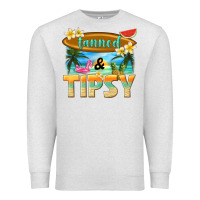 Oatmeal Heather tanned and tipsy Premium Sweatshirt - texasbilliewilder