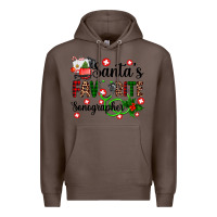 Coffee santa's favorite sonographer Premium Hoodie - AdoDesignShop